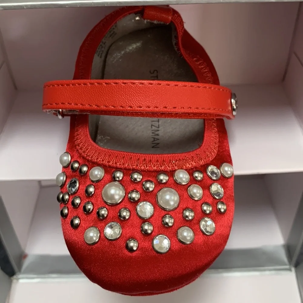 Stuart Weitzman Baby Pearl Dancer Shoe NEW!
